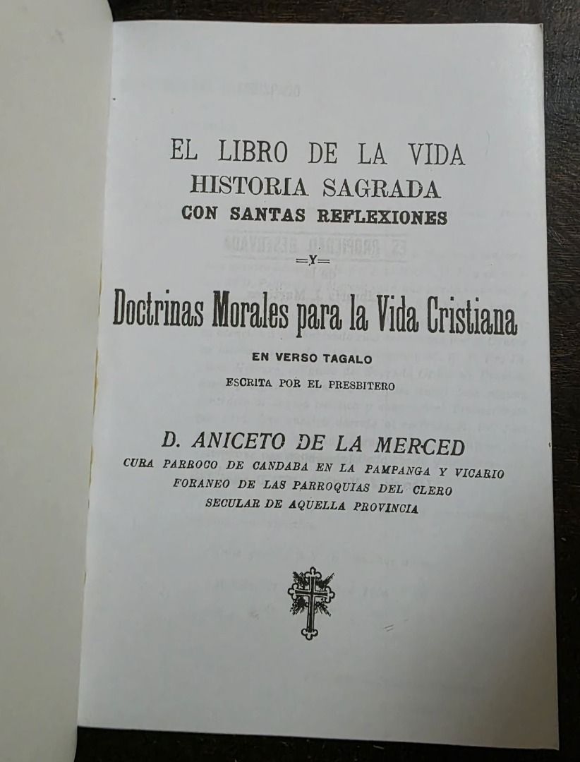 PASION CANDABA by D. Aniceto de la Merced (Category: Religion Books) located in Quezon City. Submitted by marklamsen (Listing ID 1463459081, Image 3). Description: For Sale - PASION CANDABA El Libro de la Vida, Historia Sagrada con Santas Reflexiones By D. Aniceto de la Merced ORIGINAL COPY, first published in 1906 In orange paperback cover copy Popular for the use of page 210 (pag-antanda ng krus) Ideal for use by ministerial/theological student
