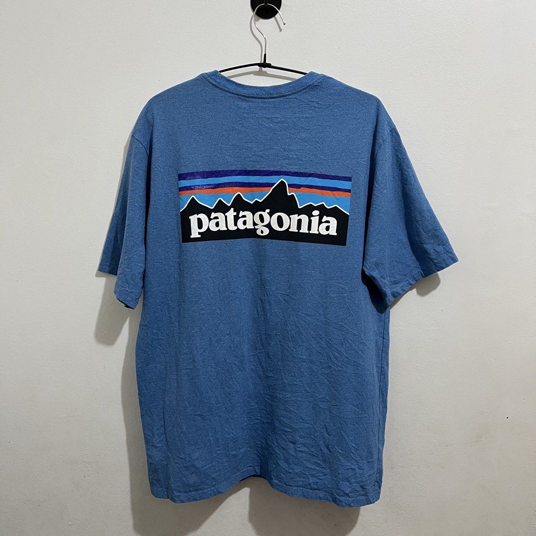 PATAGONIA RESPONSIBILI TEE (Category: Tshirts & Polo Shirts ) located in Sipalay. Submitted by trustmeyoullbefine (Listing ID 1463390725, Image 2). Description: Size medium 21W 28L Issue: cut tag, crack prints sa back check pic Already wash Color rate 9.5/10.