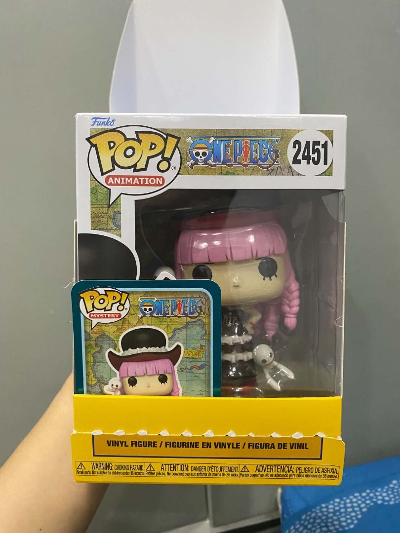 Perona Funko! Chase! #2451 New! (Category: Designer & Blind Box Toys) located in Quezon City. Submitted by u335384 (Listing ID 1463328529, Image 2). Description: Perona Funko Pop! Chase! #2451 from the One Piece franchise. This collectible figure is part of the Pop! Vinyl collection by Funko and features the character Perona in standard size with multicolor design. It includes a card and is made of vinyl material, standing at 4 inches tall. This 