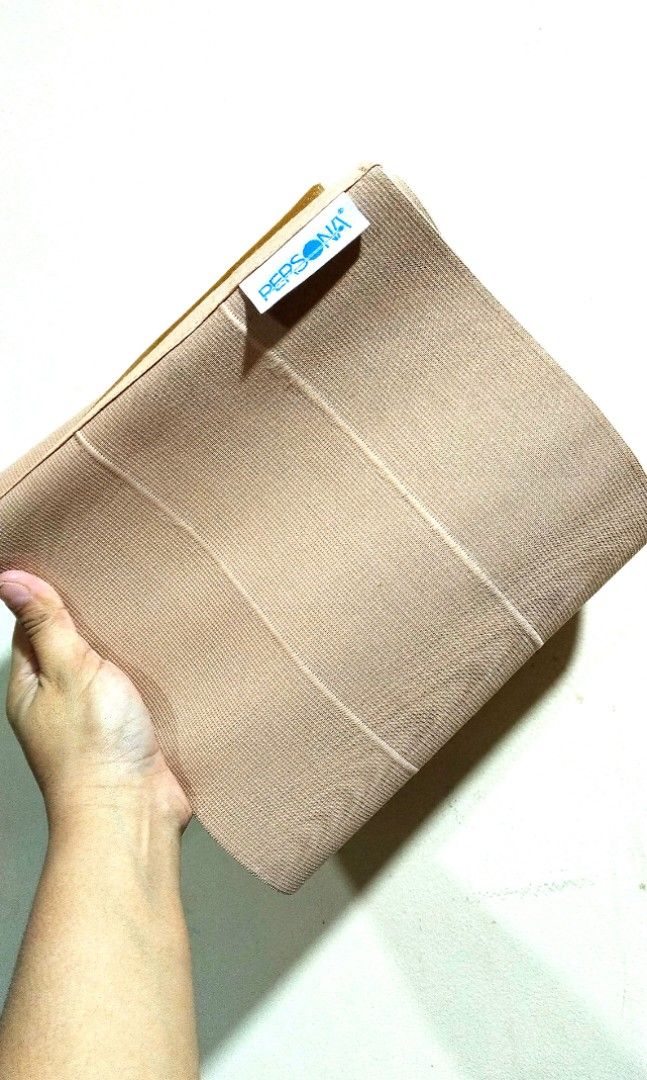 Persona Abdominal Binder Support Belt- designed for core and abdominal compression. (Category: Braces, Support & Protection) located in San Pedro. Submitted by emplaything (Listing ID 1463461745, Image 1). Description: - Brand: Persona - Type: Abdominal Binder - Color: Beige - Material: Elasticated with vertical support lines - Benefits: Provides support, ideal for post-surgery or post-partum recovery - Features: Easy to wear and adjust - Never U