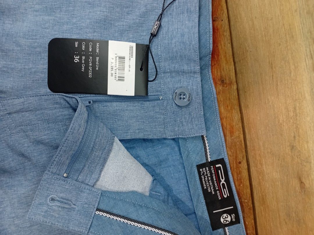 PG Performance Gear Blue Grey Blend Line Pants Size 36 (Category: Activewear) located in Paranaque City. Submitted by ljcos (Listing ID 1463477001, Image 2). Description: - Brand: PG Performance Gear - Model: Blend Line - Color: Blue Grey - Size: 36 - Material: Polyester and Spandex - Features: Comfortable, stretchy, suitable for active or casual wear - Condition: New with tags.