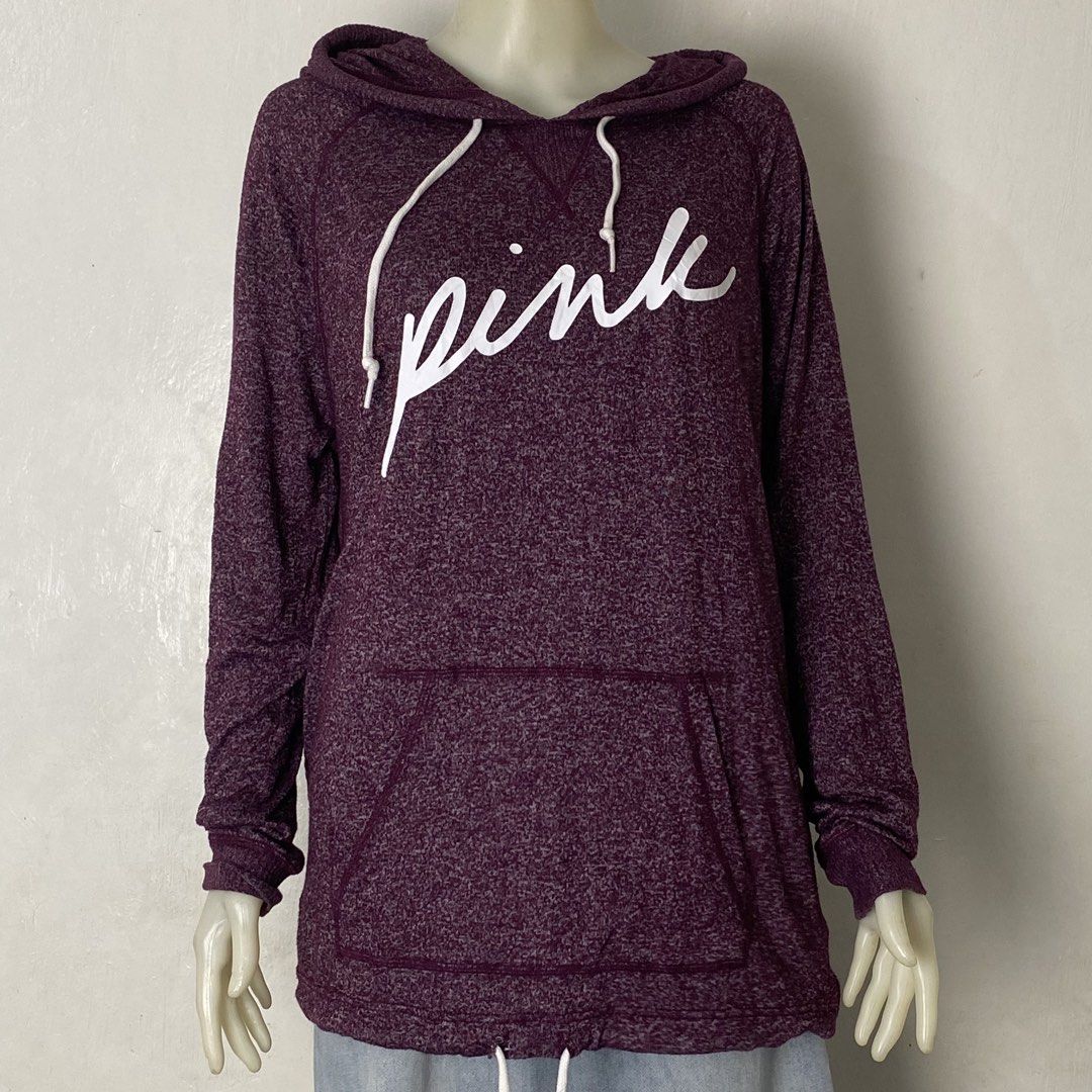 PINK ✨ | Burgundy Pullover Activewear Hoodie (Category: Coats, Jackets and Outerwear) located in Bulacan. Submitted by orc.ph (Listing ID 1463449895, Image 3). Description: PINK ✨ | Burgundy Pulliver Hoodie Material Used: 75% Viscose 21% Polyester 4% Elastane - Burgundy - Loose Fit -Drop Shoulders - Adjustable Hem Drawchord - Kangaroo Pockets - Lounge Wear ‎-Size: XL -Width: 25” ‎-Length: 24.5” Issue: NONE ‎ ‎⚠️Note: For Inspo lang po yung When w