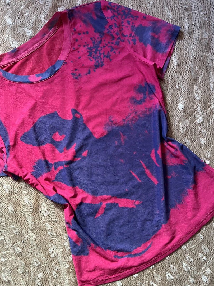 Pink & Blue Tie-Dye Mesh T-shirt (Category: Shirts) located in Mabalacat. Submitted by bettybey (Listing ID 1463395656, Image 2). Description: .