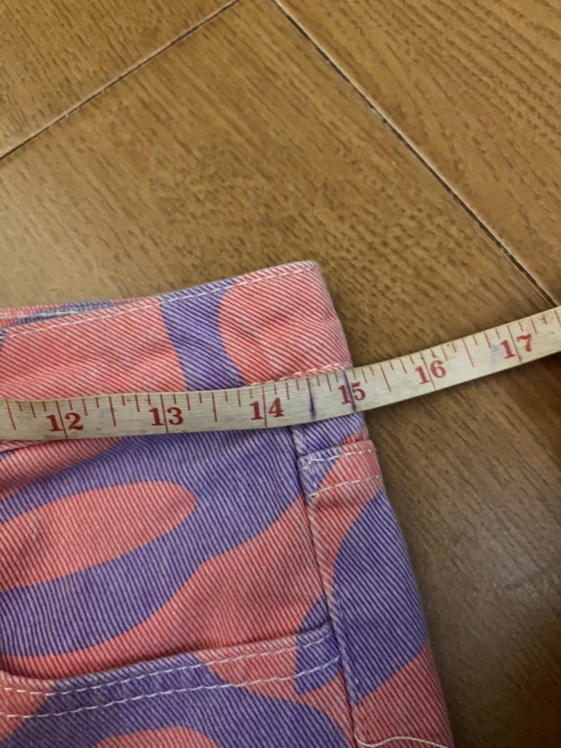 Pink and Purple Denim Jeans (Category: Jeans) located in Manila. Submitted by carlitamhawie (Listing ID 1463457338, Image 2). Description: CUTE pink and purple denim pants !! 🎐 waist fits ballpark 27-30 in? length is 36 in. 🎐 relaxed fit :) really good quality tbh ₱300 📍 makati or QC, can ship anywhere in PH 🚚 lalamove or gogoexpress ◡̈.