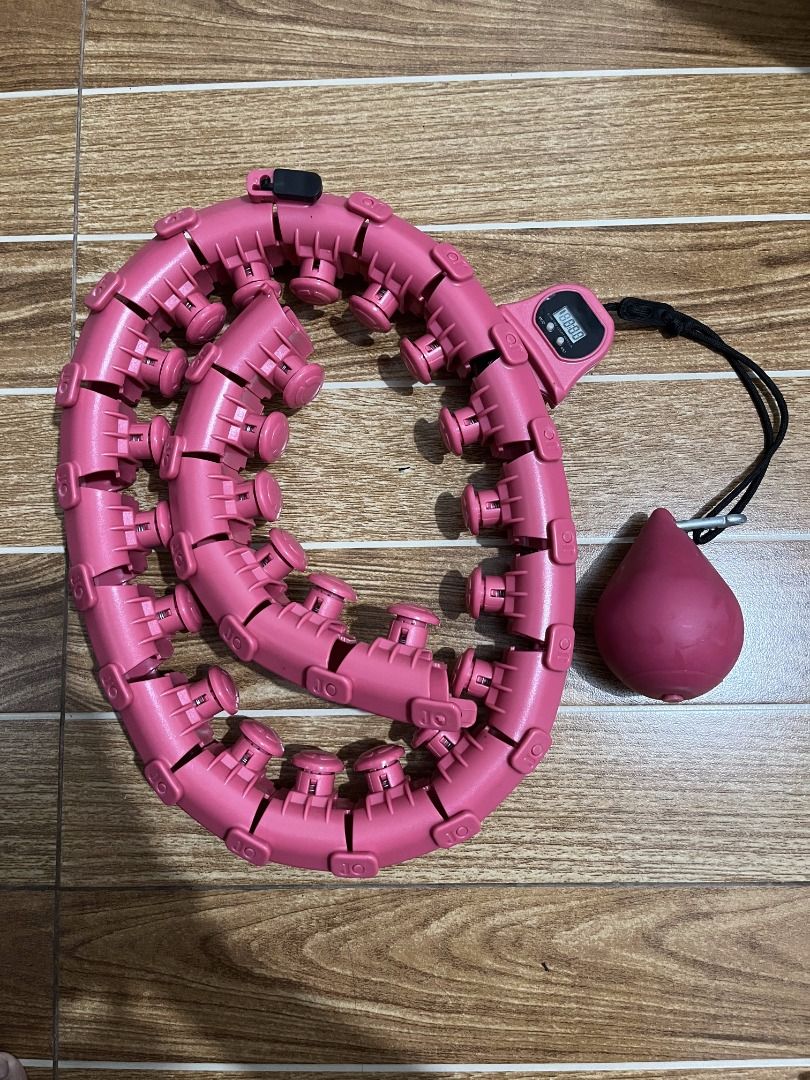 Pink Hula Hoop Weighted Belt (Category: Toning & Stretching Accessories) located in Mandaluyong City. Submitted by pabili.po.ng.alaala (Listing ID 1463433150, Image 2). Description: Pink Hula Hoop Weighted Belt 200 PHP FOR ALL #sports #exercise #hulahoop #fitness.
