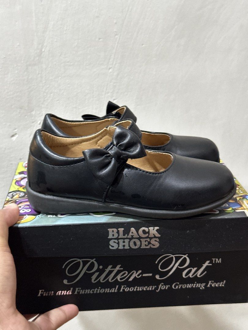 Pitter Pat Black Shoes size 26 (Category: Babies & Kids Fashion) located in Tanauan. Submitted by ades.ades (Listing ID 1463517279, Image 3). Description: Binili sa SM store pwede sa maarte. With box. 16.5cm Size 26.