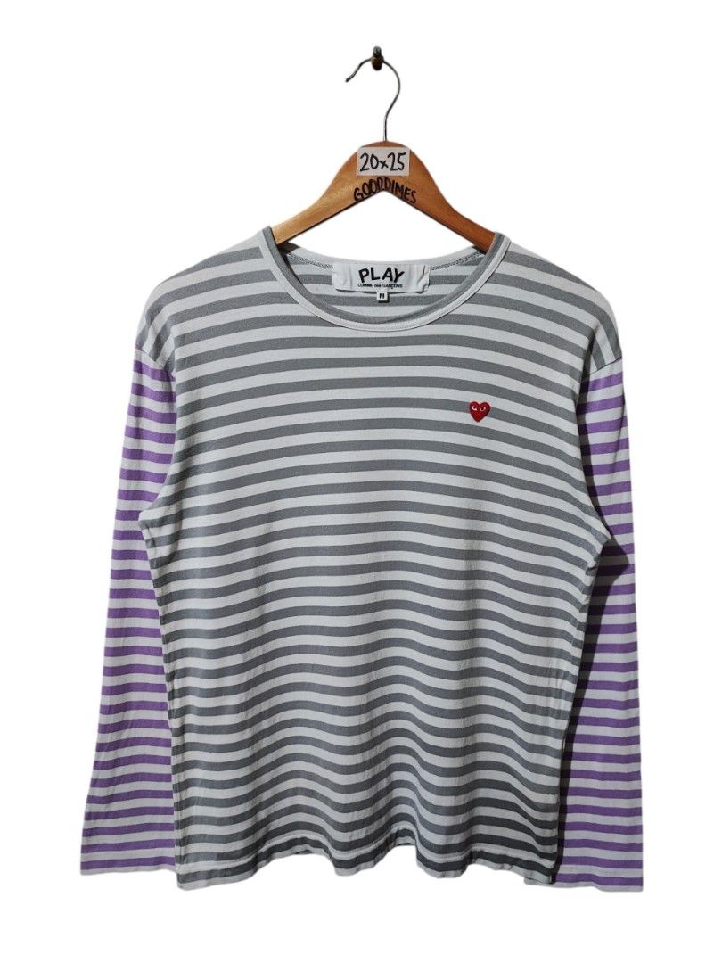 Play Comme Des Garcons Two-Tone Long Sleeves (Category: Longsleeves) located in Iloilo. Submitted by gooddimes (Listing ID 1463488296, Image 1). Description: Play Comme Des Garcons Two-Tone Longsleeves Authentic Patch Chest Logo Size on tag: Medium Dimes: 20Wx25L Issue/s: Minimal Lints Color rate: 9.8/10 Good condition ₱1,500 Reminders: - All items are thrifted, please manage your expectations - Color may vary due to lighting - Please wash before