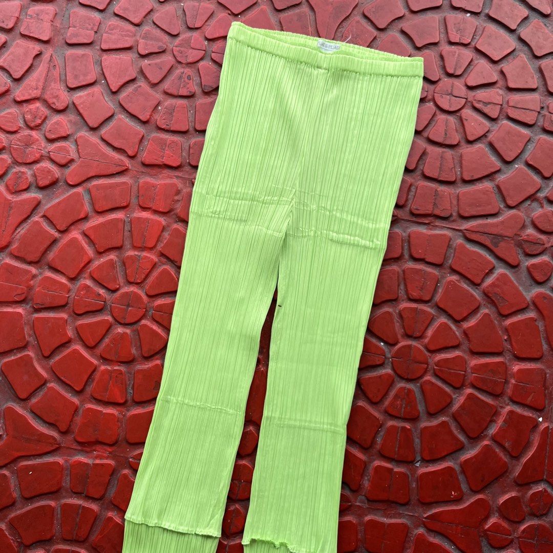 PLEATS PLEASE FRINGE SLIM FIT PANTS (Category: Luxury Apparel) located in San Jose del Monte. Submitted by qrt_ty (Listing ID 1463472663, Image 3). Description: WTS !!! PLEATS PLEASE FRINGE SLIM FIT PANTS SIZE 3 ON TAG AS NEW CONDITION NO ANY FLAWS MADE IN JAPAN PRICE - 5K SHIPPED .
