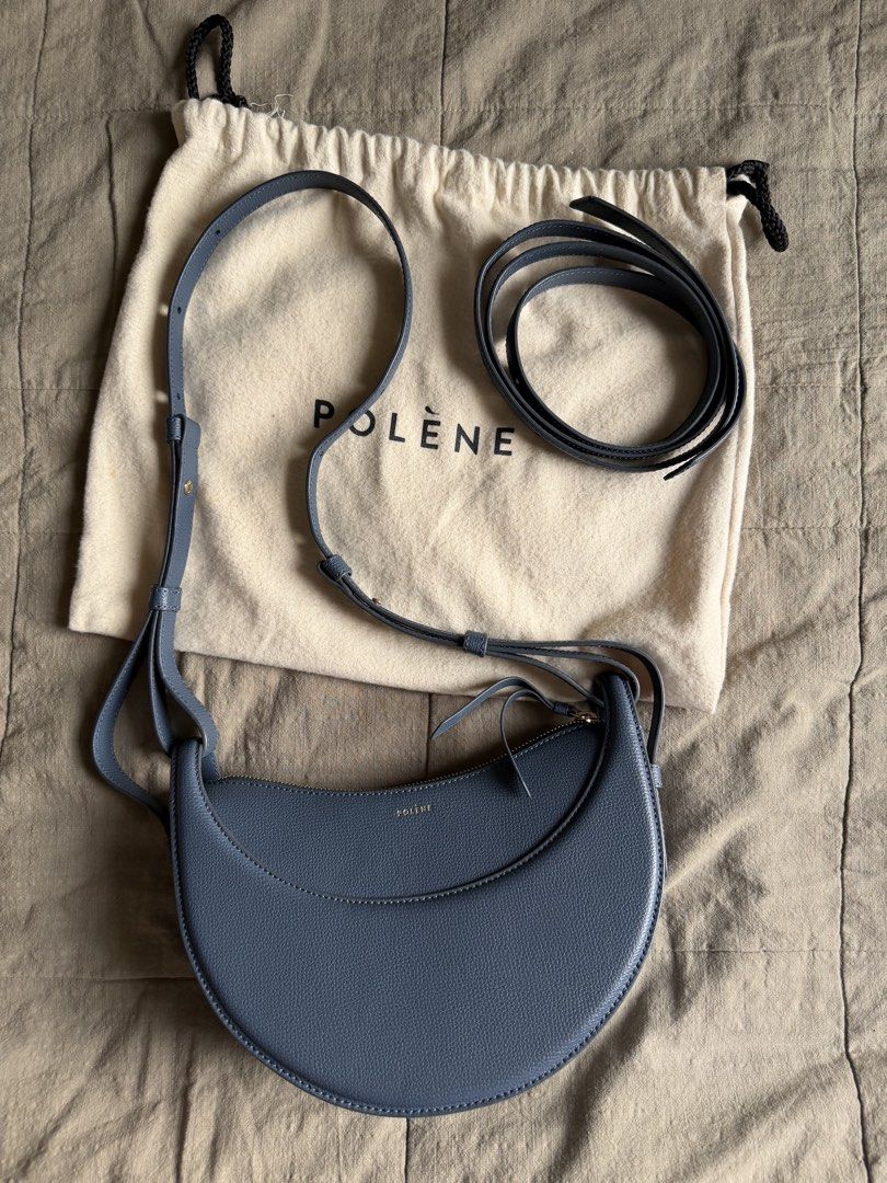 Polène Numéro Dix Bag in Blue (Category: Luxury Bags & Wallets) located in Davao. Submitted by lyscapuno (Listing ID 1463383224, Image 1). Description: - Authentic - Genuine blue leather Polène bag - Includes original dust bag - Inclusion: Original dustbag only - Disclosure: Bought through a friend’s pasabuy during Europe trip in 2022 thus no more box to avoid excess baggage RFS: not used..