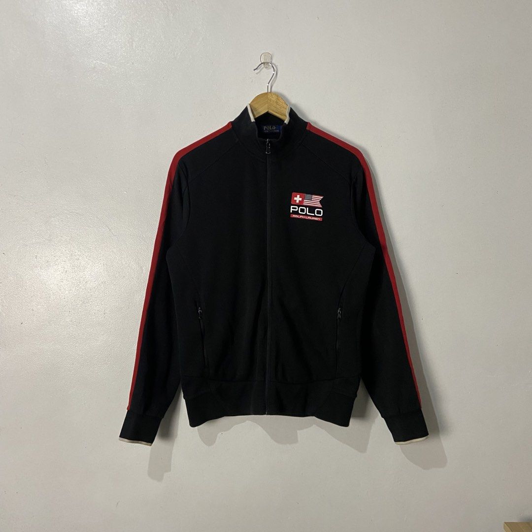 Polo Ralph Lauren Track Jacket (Category: Coats, Jackets and Outerwear) located in Bayambang. Submitted by KilluaWantsThrift917 (Listing ID 1463461394, Image 1). Description: Polo Ralph Lauren Track Jacket Size Small on Tag Width: 20.5 Length: 26 Color Rate: 9.5/10 Excellent Condition No Issue, Needs Wash Only.