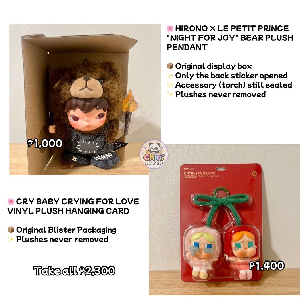 Pop Mart Collectible Figures (Category: Designer & Blind Box Toys) located in Legazpi City. Submitted by yestodeclutter (Listing ID 1463376499, Image 3). Description: UPDATED LIST & PRICE 🩷Complete with character card 🩷Some include the original box & sealed accessories 🩷Carefully kept in excellent condition 📌 Prices are indicated in each photo. 📌 First to pay, first to secure. 📌 Reservations are available upon agreement. 📌 GCash & Bank Tra
