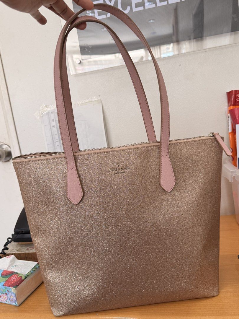 Preloved for sale (Category: Tote Bags) located in Cabanatuan. Submitted by closet-loop (Listing ID 1463352936, Image 1). Description: Kate Spade -Joeley Glitter -Lightly Used.