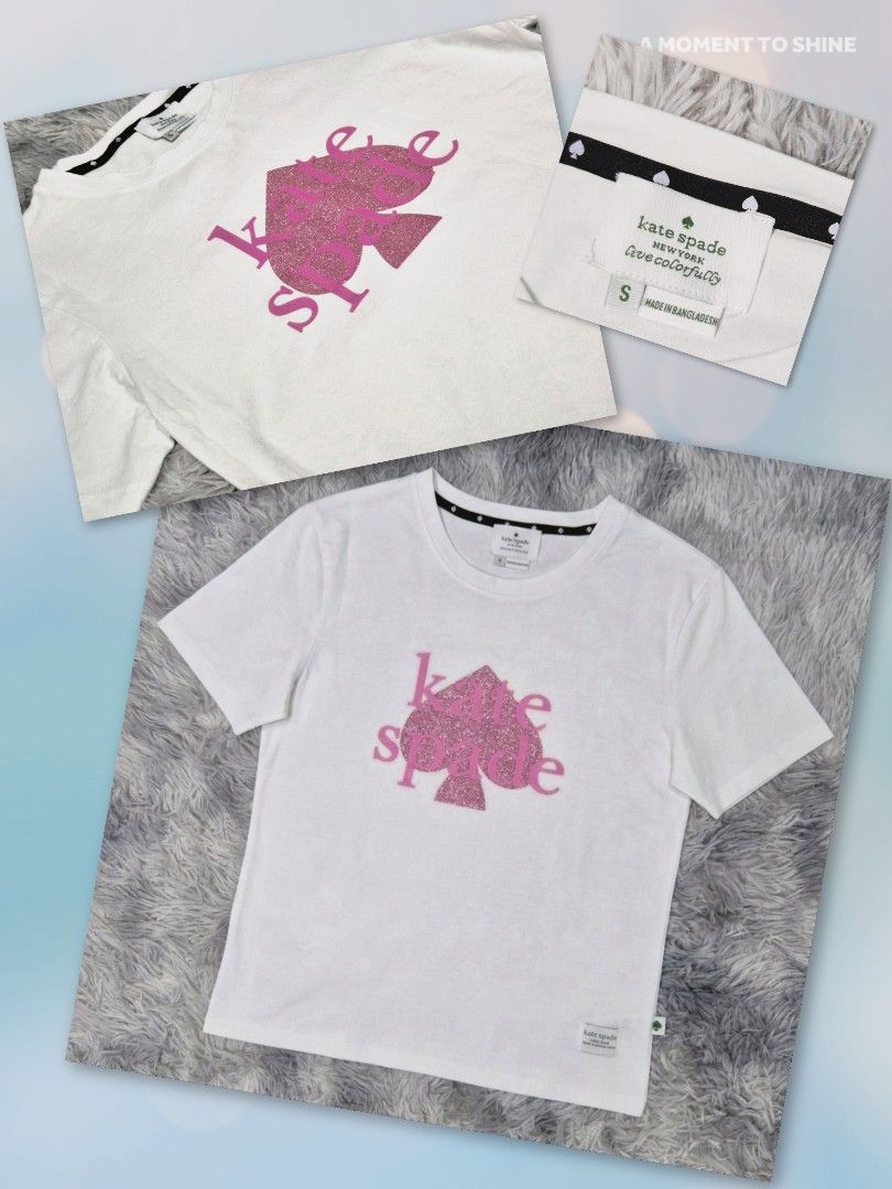Preloved Kate Spade Tee (Category: Shirts) located in General Trias. Submitted by relove_closet8 (Listing ID 1463379530, Image 1). Description: • Washed and never used. • Buyer handles shipping fee and book J&T or Lalamove only. • Payment first via bank transfer or e-wallet • No cancellation/return/refund of orders. 📍Lancaster, General Trias (Weekdays) 📍Las Piñas (Saturday & Sunday).