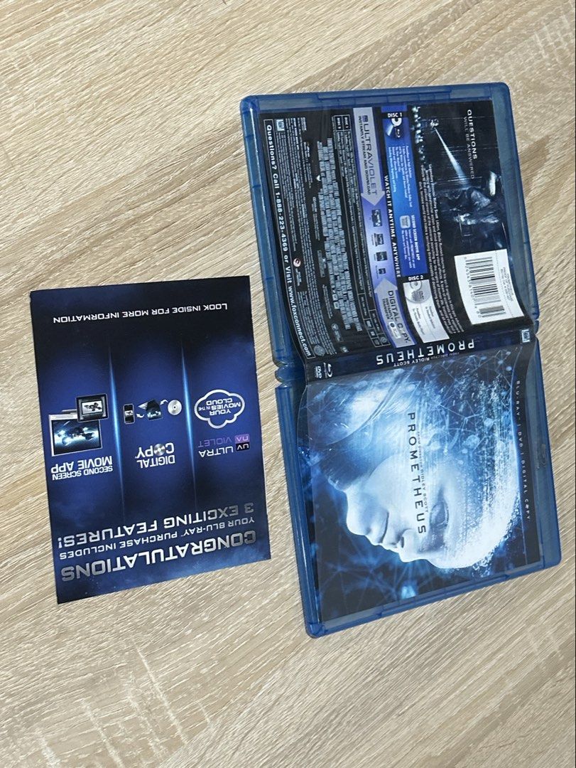 prometheus cds (Category: CDs & DVDs) located in Talisay. Submitted by artmeus (Listing ID 1463478584, Image 1). Description: untested po kasi wala na akong dvd player now but the last time nanood po ako nito okay panaman. payment first po thru cashg + shipping fee via jnt qt .