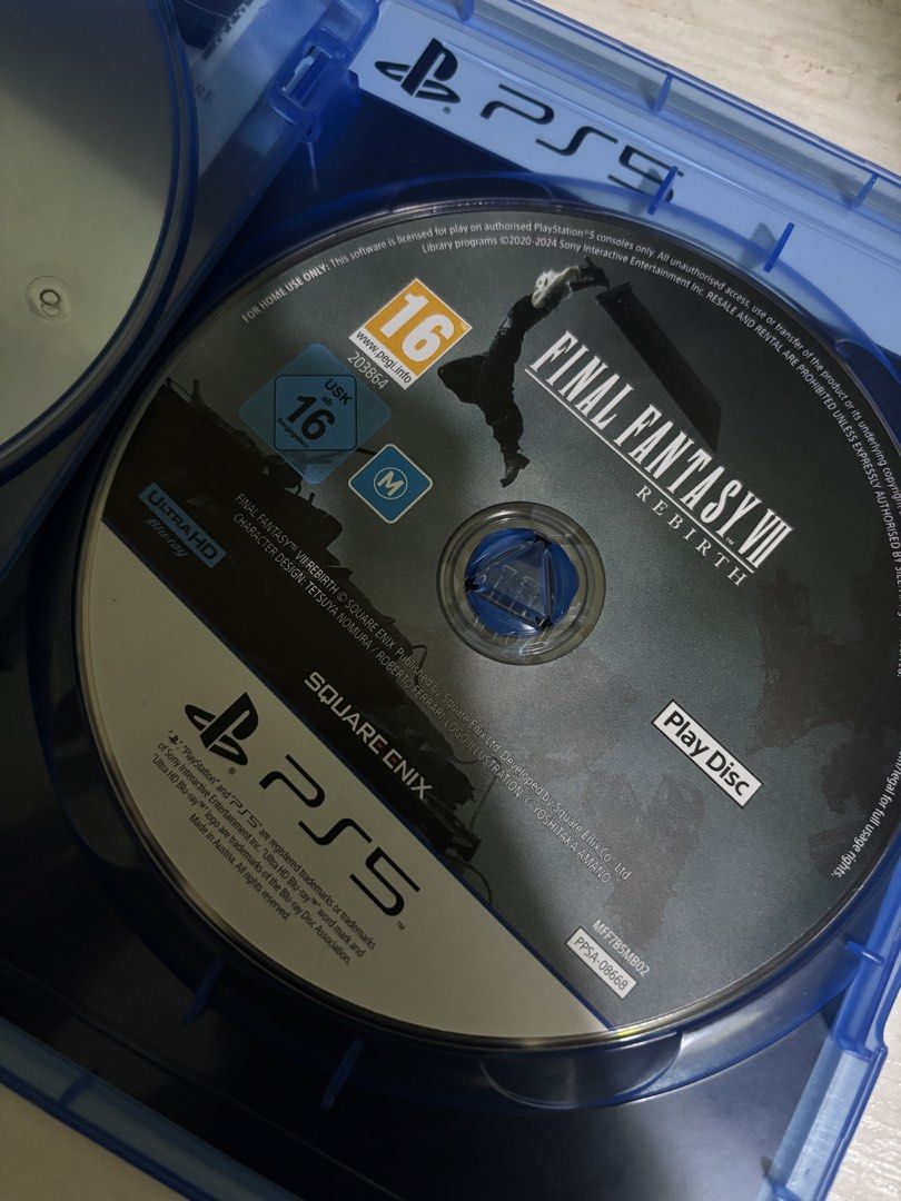 PS5 Final Fantasy Vii 7 Rebirth (Category: PlayStation) located in Malaybalay. Submitted by angelictvins (Listing ID 1463350512, Image 3). Description: Code used No issues Loc: Cagayan De Oro city, Mindanao.