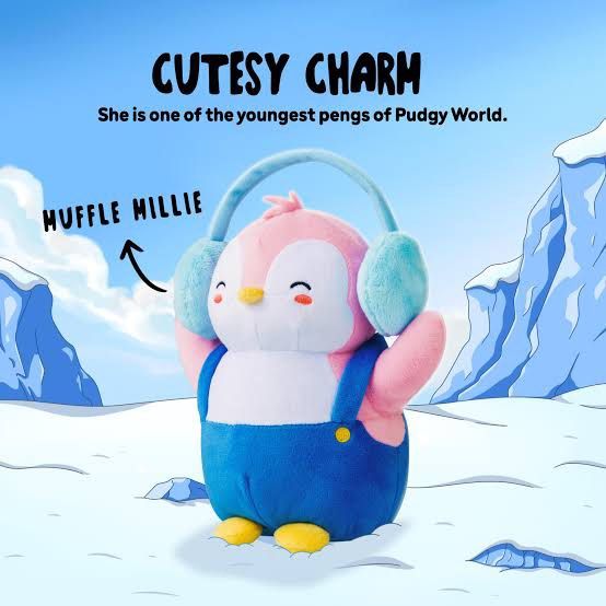 Mallow Pudgy Penguin plush charm keychain (Category: Plushies & Soft Toys) located in Valenzuela. Submitted by heypapermoon (Listing ID 1463498323, Image 1). Description: Pudgy penguin plush charm keychain Mallow type Clip-on plush toy featuring a pink-headed penguin character (resembling Muffle Millie) wearing light blue earmuffs and blue overalls Preloved items Manage your expectation RFS: decluttering Message me here for any question regarding