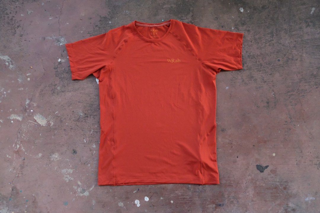 rab sonic tee (Category: Hiking & Camping) located in Cainta. Submitted by plus.eighty.one (Listing ID 1463550504, Image 1). Description: rab sonic tee size S pit to pit 20 length 27 condition : 9/10 almost new.
