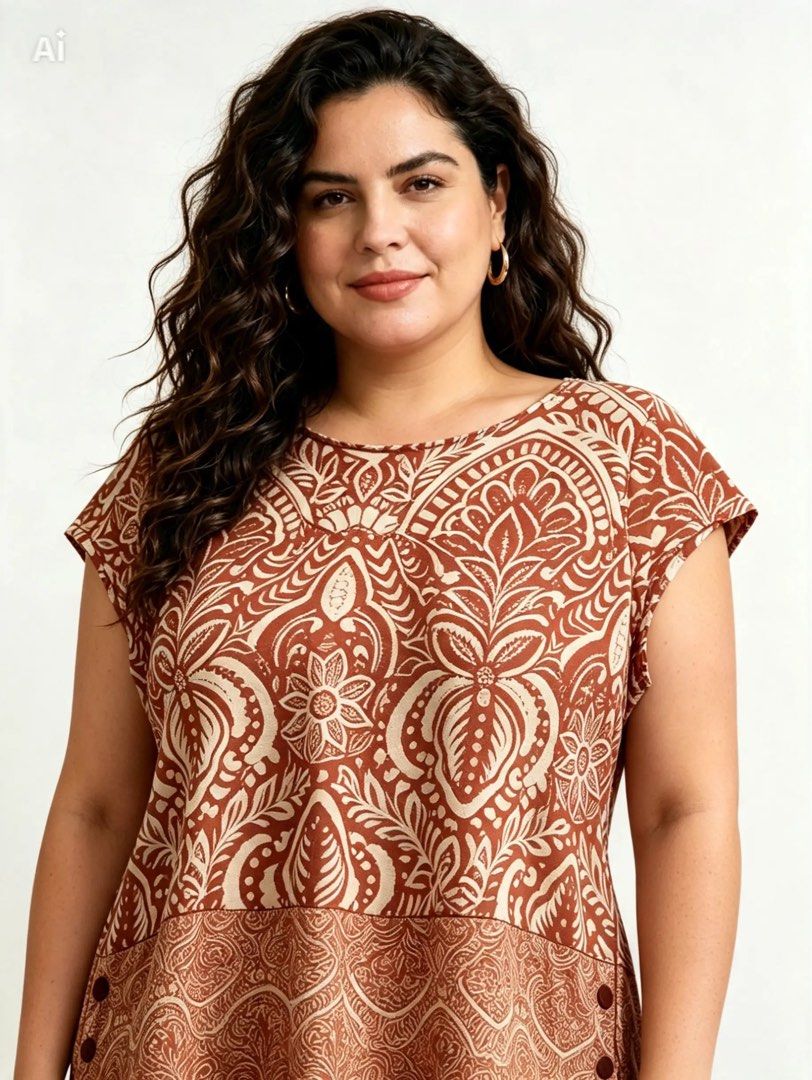 RACHEL ZOE (Category: Blouses) located in Davao. Submitted by sart0ria85 (Listing ID 1463499965, Image 2). Description: A terra cotta orange floral and leaf print in 100% LINNEN. MADE IN VIETNAM 🇻🇳 LARGE. Size 8 EXCELLENT CONDITION (96/100).