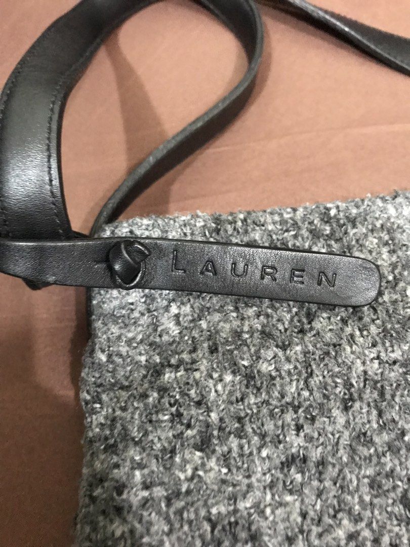 Ralph lauren (Category: Sling Bags) located in Balete No 2. Submitted by troyesybang (Listing ID 1463369969, Image 3). Description: Wool sling leather strap and hangtag Magnet closing Auth rl.
