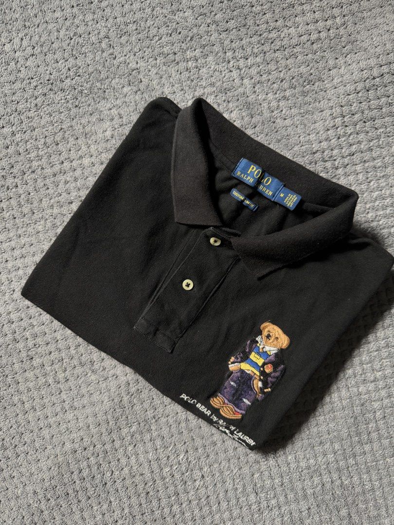 Ralph Lauren Gold Tag (Black Polo Bear) (Category: Tshirts & Polo Shirts ) located in Davao. Submitted by _rtscollectionsdvo (Listing ID 1463370360, Image 2). Description: Ralph Lauren Gold Tag (Black Polo Bear) Excellent Condition No issue Dimes: 21 x 27 Color Rate: 9.8/10 Unli Vouch/VC with the item Davao city Can Ship Thru J&T Pm For Price📩 .