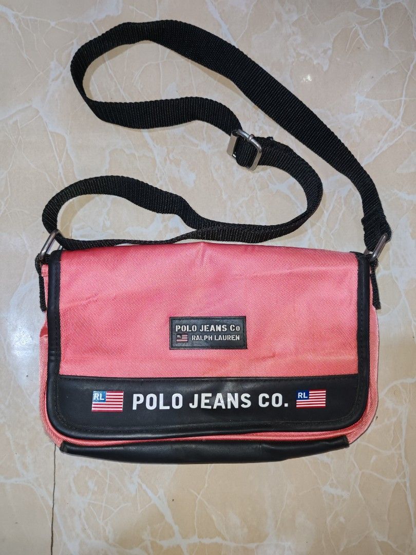 RALPH LAUREN POLO JEANS CO. (Category: Sling Bags) located in Cotabato. Submitted by rayhan.thriftee (Listing ID 1463368113, Image 1). Description: for sale RL POLO JEANS SLING BAG 9 inches width 5.5 inches Length excellent condition No major issue 1k.