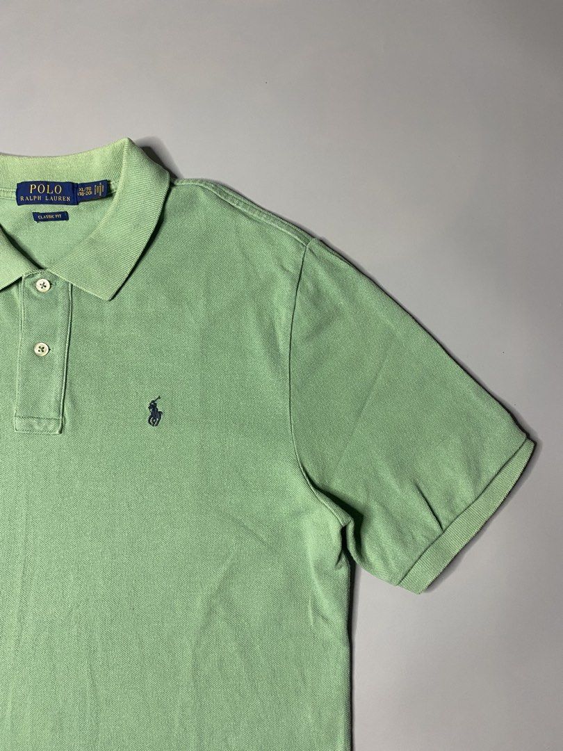 Ralph Lauren Polo Shirt (Category: Tshirts & Polo Shirts ) located in Bago City. Submitted by jg_finds_ (Listing ID 1463553745, Image 2). Description: size S-M best fit Dimensions: Width- 19 inches Length- 28 inches Minimal Colar Lines.
