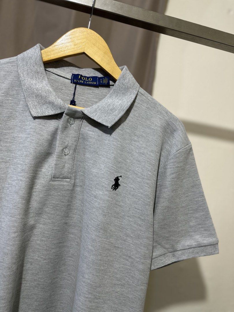Ralph Lauren Polo Shirt (Gray) (Category: Tshirts & Polo Shirts ) located in Manila. Submitted by jasonaldave98 (Listing ID 1463442579, Image 2). Description: Ralph Lauren Polo Shirt (Gray) Php 1250.00 Size: XL - 24x30 - Brand New - Complete Tags - Ziplock Location: South Cembo Taguig City.