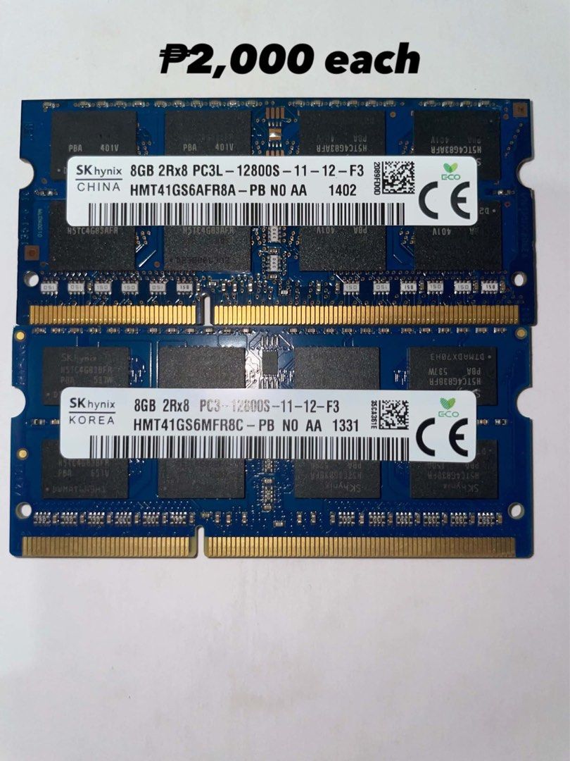 Rams for sale ddr2-ddr5 (Category: Computer Parts) located in Cavite. Submitted by swifttiger.8f268c (Listing ID 1463552419, Image 3). Description: Check the images for each prices. Slightly negotiable.