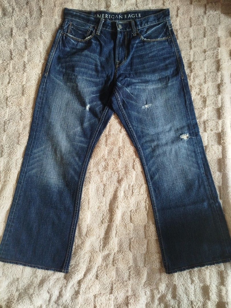 RARE AMERICAN EAGLE BOOTCUT JEANS (Category: Jeans) located in Manila. Submitted by jndel_28 (Listing ID 1463330425, Image 2). Description: W: 32-34 L: 39 H: 10.5 850+sf MOP: GCASH MOD: J&T.