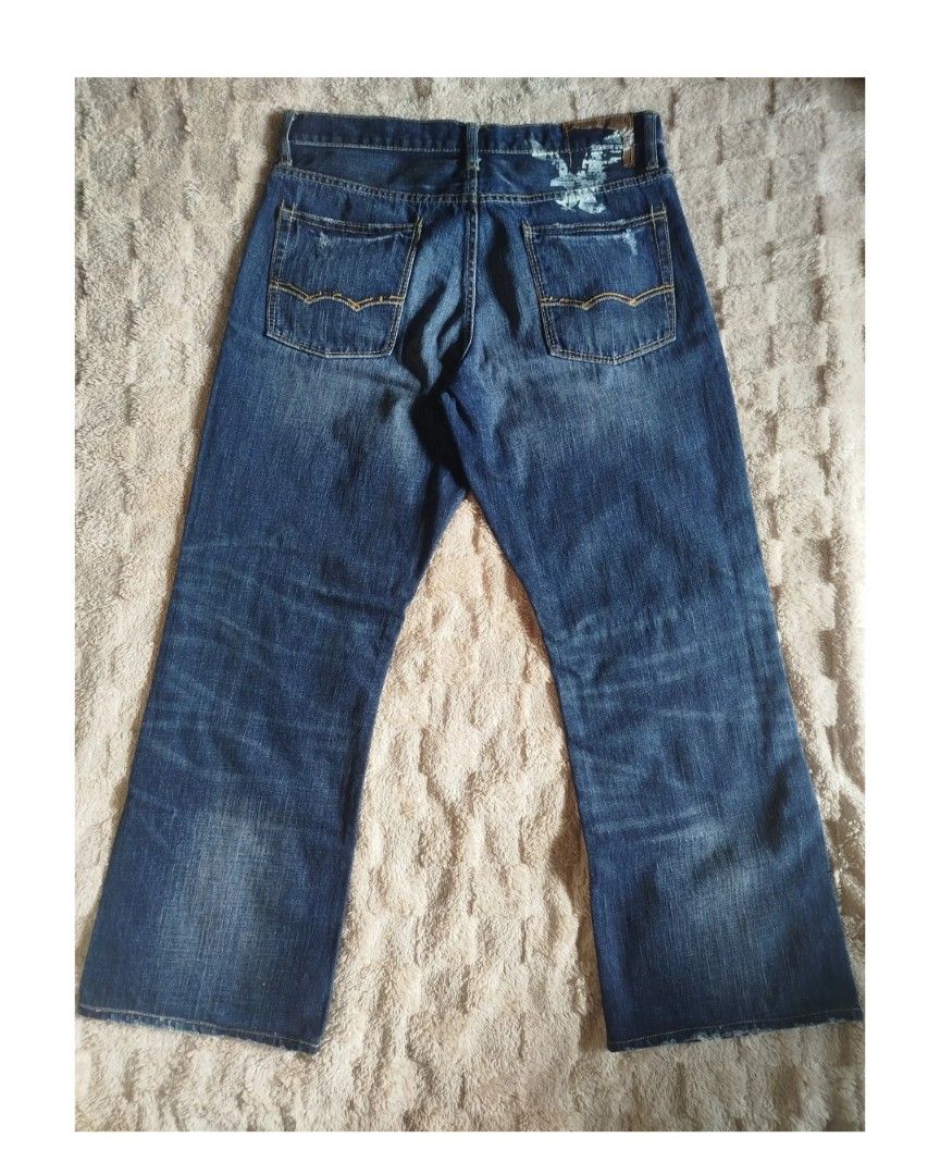 RARE AMERICAN EAGLE BOOTCUT JEANS (Category: Jeans) located in Manila. Submitted by jndel_28 (Listing ID 1463330425, Image 1). Description: W: 32-34 L: 39 H: 10.5 850+sf MOP: GCASH MOD: J&T.