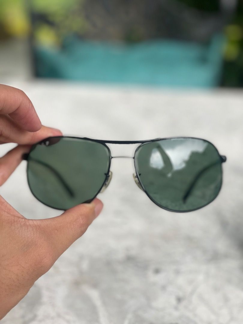 Ray-Ban Polarized Sunglasses (RB3387) (Category: Sunglasses & Eyewear) located in Caloocan City. Submitted by quickearth.1a8f3f (Listing ID 1463550532, Image 1). Description: FOR SALE — LIKE NEW Authentic Ray-Ban RB3387 002/9A • Black frame • Polarized lens • Size: 64□15 125 • Classic aviator/pilot style • Like-new condition — very minimal signs of use • Lenses are clean and clear • No major scratches or damage With original case and cloth .