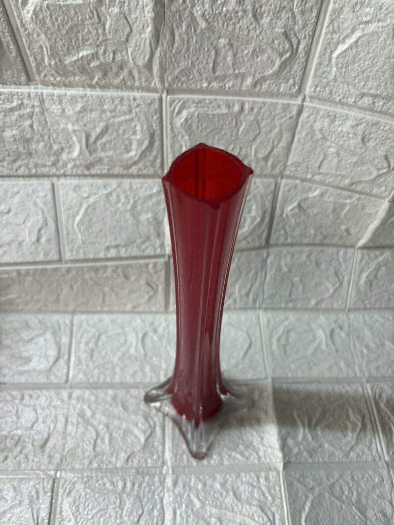 Red glass vase USA (Category: Vases & Decorative Bowls) located in Manila. Submitted by thekidshop (Listing ID 1463476499, Image 1). Description: .