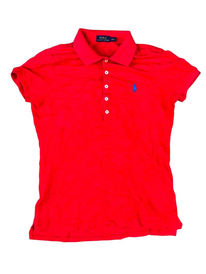 RED POLO SLIM-FIT BLUE PONY (Category: Shirts) located in Bacolod City. Submitted by truk_thrift (Listing ID 1463400654, Image 1). Description: .