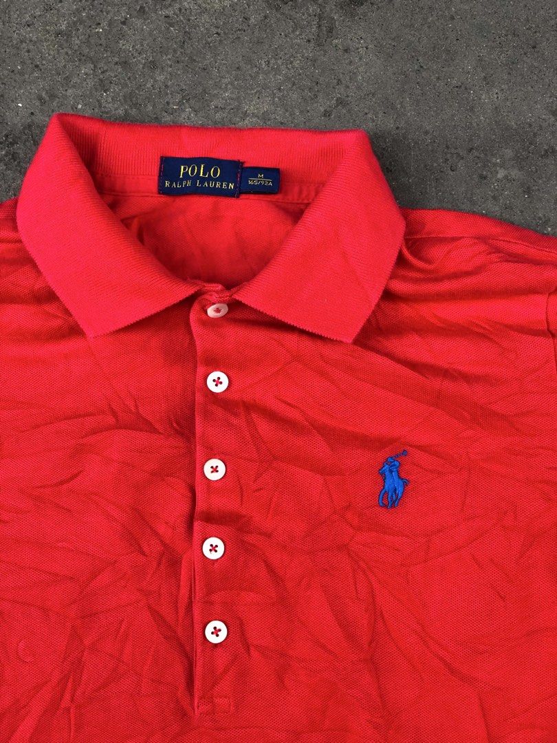 RED POLO SLIM-FIT BLUE PONY (Category: Shirts) located in Bacolod City. Submitted by truk_thrift (Listing ID 1463400654, Image 2). Description: .