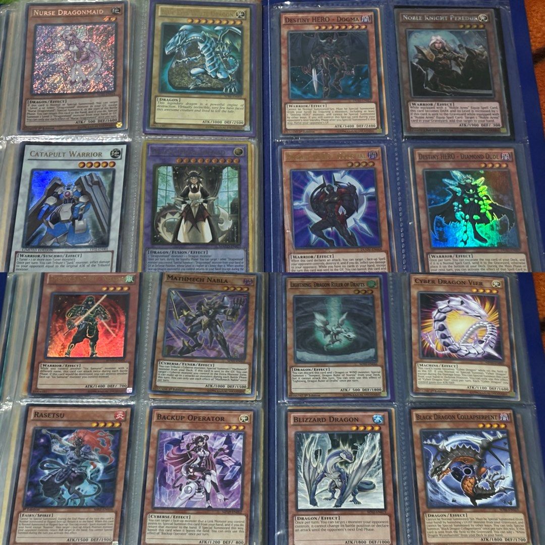 (REPOST) YUGIOH AND ASSORTED CARDS BINDER (Category: Trading Cards Accessories) located in Taguig. Submitted by ancientpenis (Listing ID 1463405099, Image 2). Description: yugioh and assorted cards tcg/ocg/reps/etc 97% authentic take all for 600 first to pay (diamond dude not included).