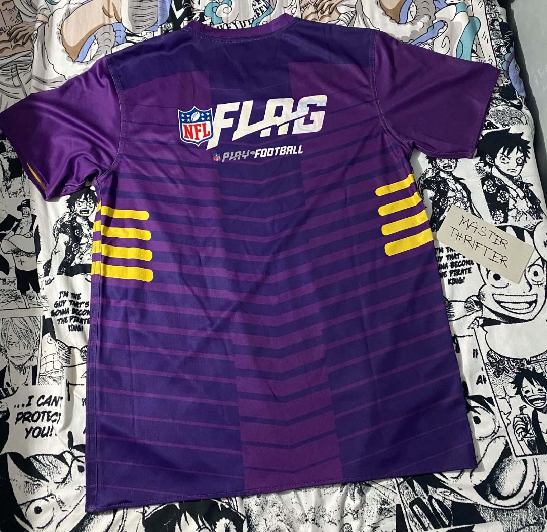 Reversible NFL Vikings (Category: Tshirts & Polo Shirts ) located in Las Pinas. Submitted by masterthrifter7638574 (Listing ID 1463495758, Image 2). Description: Size: 30 Length x 22 Width x 9 Sleeve 💵 Gcash / Cash 📍South Mall, Las Pinas City 📦Lalamove, Jnt and Pick-up.
