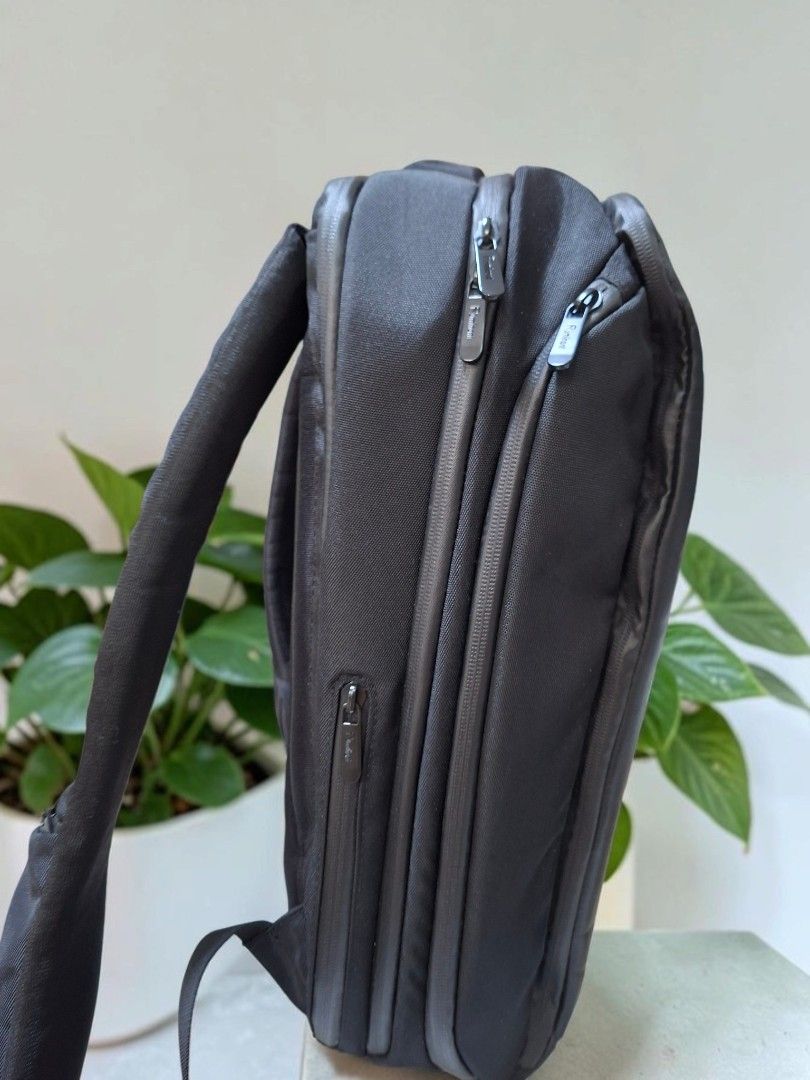 ROMINANT LEATHER CANVAS BACKPACK (Category: Backpacks) located in Las Pinas. Submitted by annachiaonair2037 (Listing ID 1463405885, Image 3). Description: ROMINANT LEATHER CANVAS BACKPACK FROM JAPAN GENUINE LEATHER WITH CANVAS ANTI-THEFT ZIP 3 COMPARTMENTS WITH LAPTOP COMPARTMENT H 17" L 13" W4" Disclaimer: I am not affiliated with, associated with, or authorized by any of the brands featured posted. Any mention of brand names, trademarks, or log