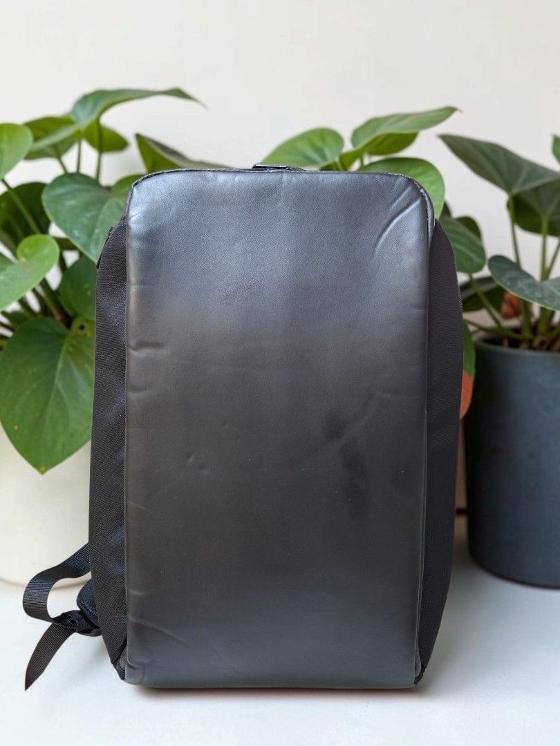 ROMINANT LEATHER CANVAS BACKPACK (Category: Backpacks) located in Las Pinas. Submitted by annachiaonair2037 (Listing ID 1463405885, Image 2). Description: ROMINANT LEATHER CANVAS BACKPACK FROM JAPAN GENUINE LEATHER WITH CANVAS ANTI-THEFT ZIP 3 COMPARTMENTS WITH LAPTOP COMPARTMENT H 17" L 13" W4" Disclaimer: I am not affiliated with, associated with, or authorized by any of the brands featured posted. Any mention of brand names, trademarks, or log