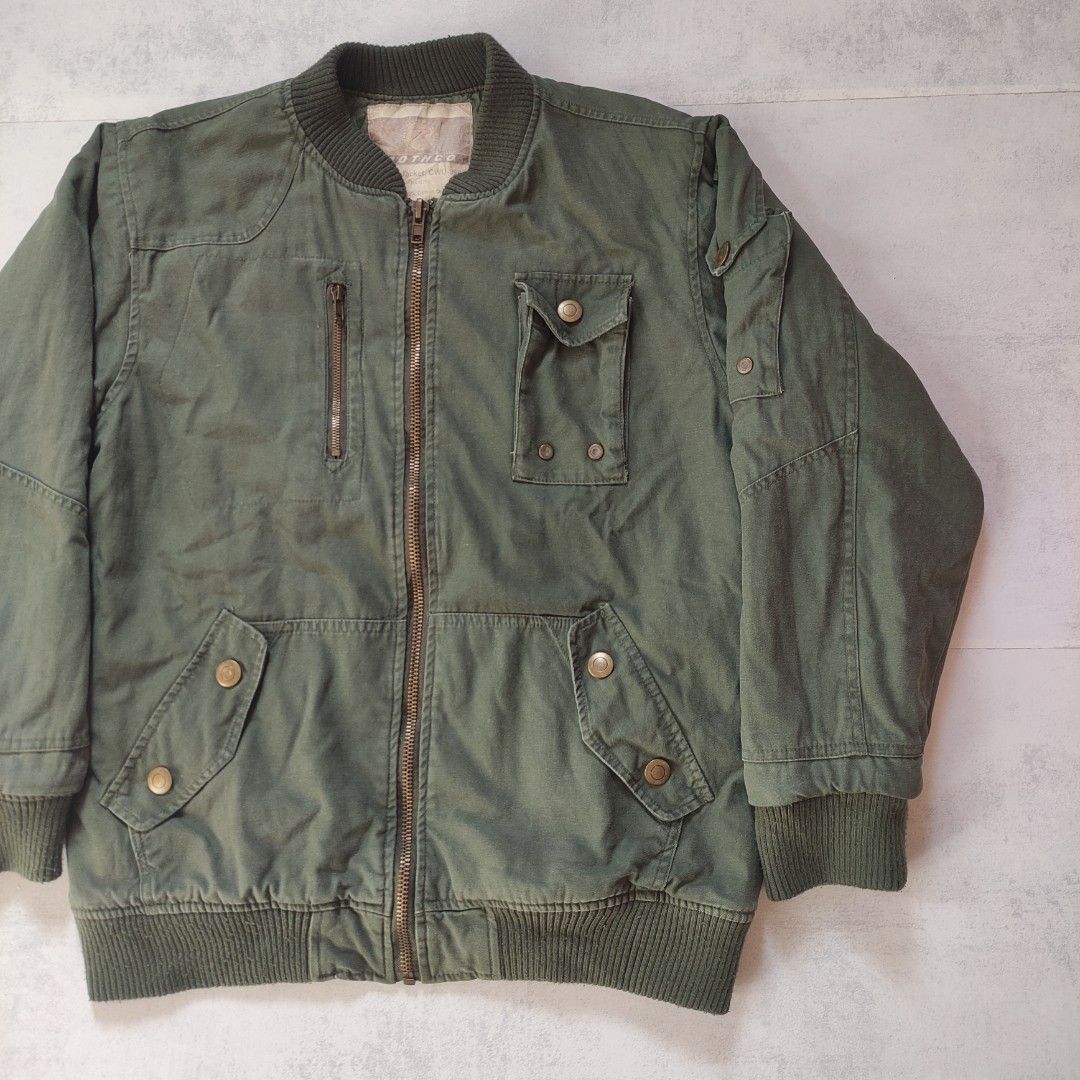 Rothco CWU-99 Flight Jacket (Category: Coats, Jackets and Outerwear) located in Bulacan. Submitted by thriftlockerph (Listing ID 1463364287, Image 2). Description: Size: S Dimension: 27.5L 22W Condition: 8.5/10 Color rate: 8/10.