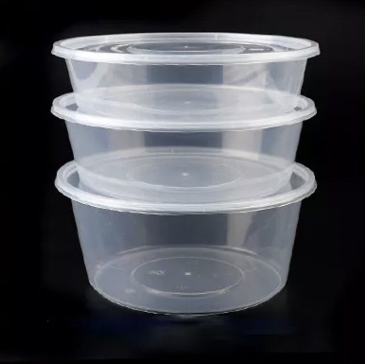 Round food keeper / Tub (Category: Storage Boxes & Baskets) located in Manila. Submitted by efcmtrading15 (Listing ID 1463345584, Image 1). Description: CLEAR RO250 - 30.00 RO450 - 35.00 BLACK RO625 - 43.00 RO750- 46.00.