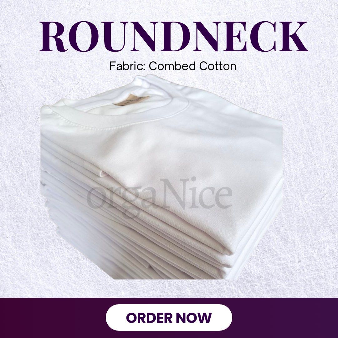 ROUNDNECK TSHIRT | PLAIN TSHIRT |WHITE TSHIRT| UNISEX (Category: Tshirts & Polo Shirts ) located in Manila. Submitted by abigailyao21949 (Listing ID 1463420207, Image 3). Description: *ROUNDNECK TSHIRT FOR SALE * Product Details: 🔸️Fabric: Combed Cotton 🔸️Color: Classic White 🔸️ Excellent Quality – Soft and Breathable 🔸️ Super Comfortable – Perfect for Daily Wear ✅️ Available for both Wholesale & Retail ✅️ Direct from the Factory – Best Price