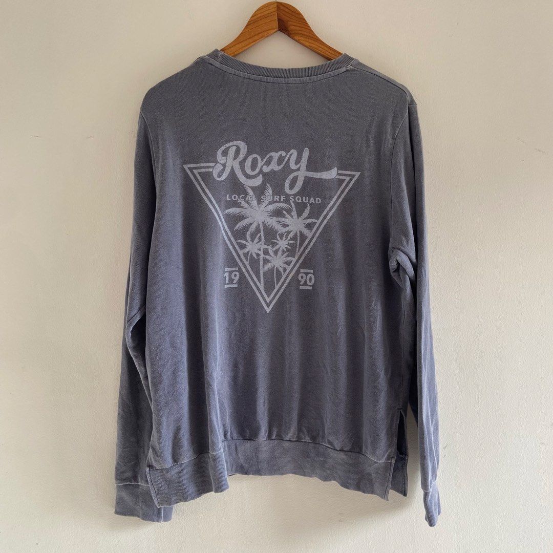 Roxy Boyfriend Crewneck Longsleeves 1990 Backhit (Category: Longsleeves) located in Angeles City. Submitted by eriellynnthrifts (Listing ID 1463464948, Image 2). Description: 22x26 M on tag Good Condition. See photo for details 220 Angeles City Pampanga.