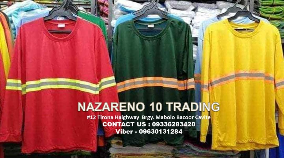 SAFETY LONG SLEEVE WITH REFLECTOR (Category: Looking For) located in Bacoor. Submitted by kajezame.2021 (Listing ID 1463336220, Image 1). Description: SAFETY LONG SLEEVE WITH REFLECTOR For More Details and Discount Contact Ms. Karen NAZARENO 10 TRADING 0963 0131 284 0933 6283 420 0956 7028 557 0933 8559 510 Landline: Look for Ms. Karen (046 ) 416 3920 Also available: • Traffic cone • Parking Block stopper • Hooded trash bin • Road Plastic Barrier