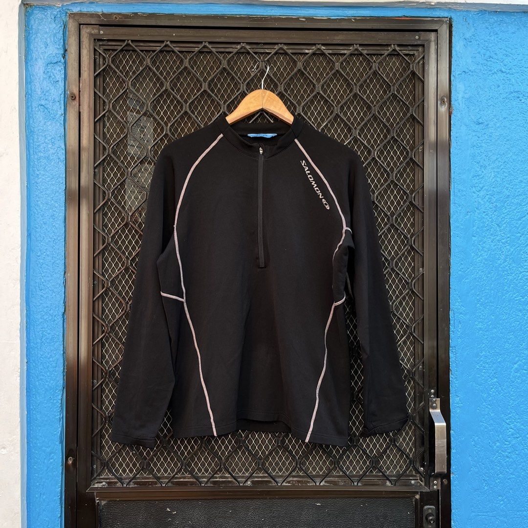 Salomon longsleeve half-zip athletic pullover (Category: Activewear) located in Taguig. Submitted by scoutandloots (Listing ID 1463336996, Image 1). Description: Salomon longsleeve half-zip athletic pullover • Size: M • 20.5x26.