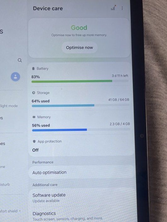 Samsung tablet A8 second hand (Category: Samsung) located in Manila. Submitted by milkshake707 (Listing ID 1463377217, Image 2). Description: It has a dent sa side just cause nahulog ko pero maliit lang, its good from playing i usually play ml on it.