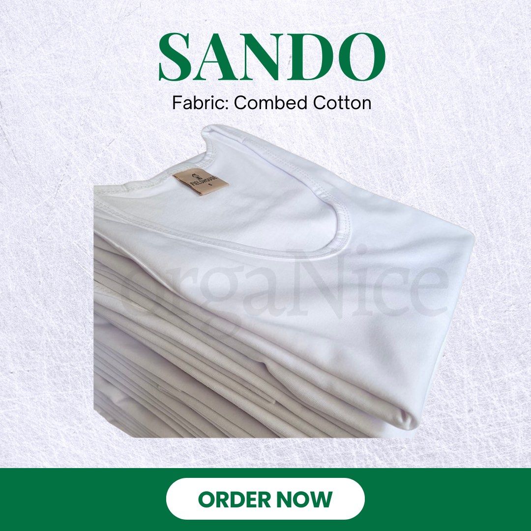 SANDO | PLAIN SANDO | WHITE SANDO | TANK TOP (Category: Tshirts & Polo Shirts ) located in Manila. Submitted by abigailyao21949 (Listing ID 1463418344, Image 3). Description: *SANDO FOR SALE * Product Details: 🔸️Fabric: Combed Cotton 🔸️Color: Classic White 🔸️ Excellent Quality – Soft and Breathable 🔸️ Super Comfortable – Perfect for Daily Wear ✅️ Available for both Wholesale & Retail ✅️ Direct from the Factory – Best Price Guaranteed! ✅️ Read