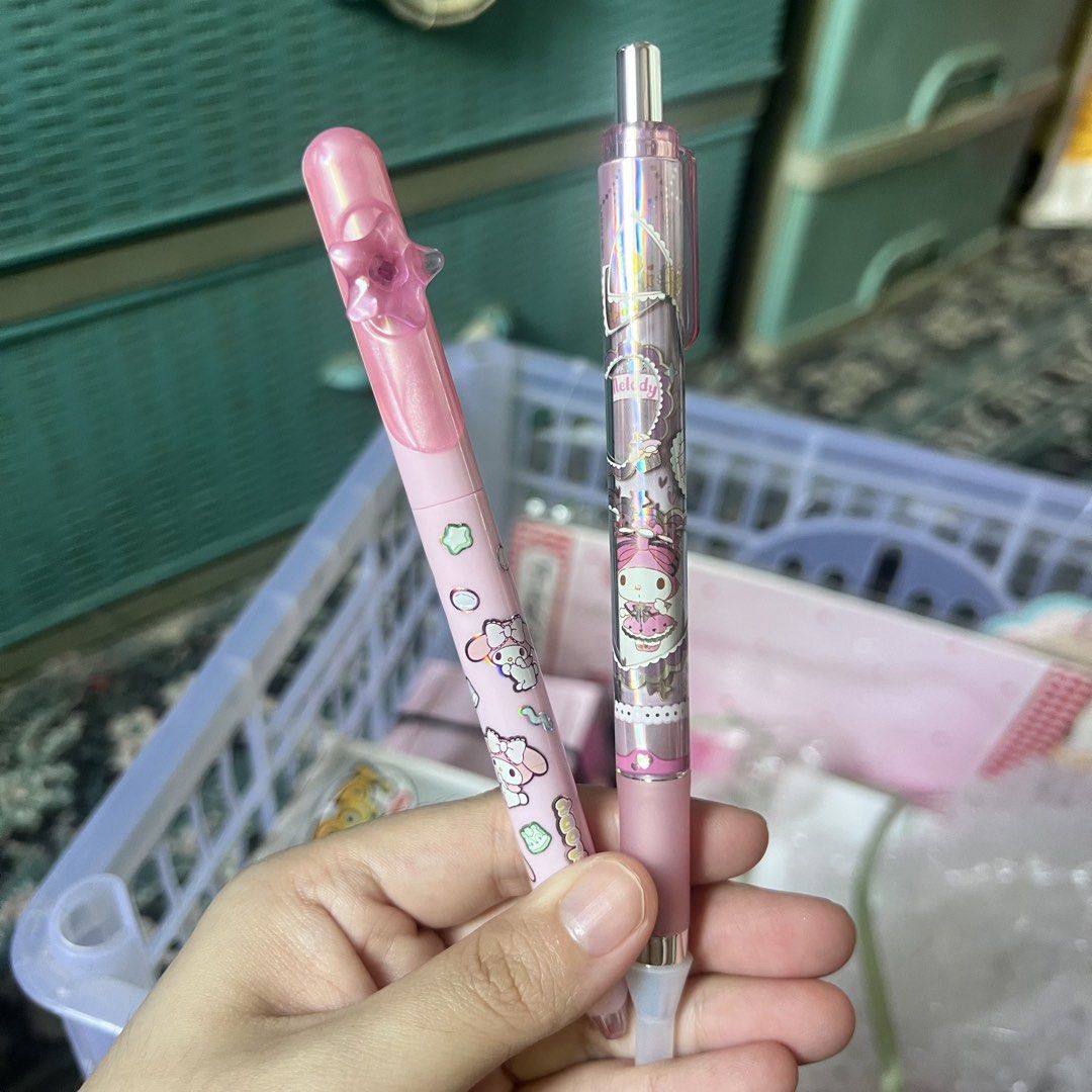 Sanrio My Melody Pink Pens (Category: Stationery & School Supplies) located in Quezon City. Submitted by mei_declutters (Listing ID 1463407880, Image 1). Description: 110 each, 200 if pair.