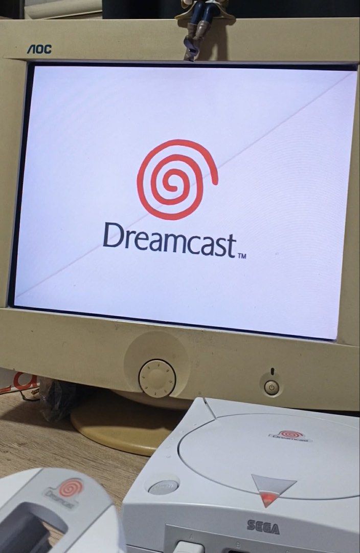 Sega Dreamcast (7k) (Category: Others) located in Quezon City. Submitted by ArtsyLife1012 (Listing ID 1463369264, Image 1). Description: Sega Dreamcast (7k) Sega Dreamcast = 7k CRT Monitor = SOLD=== with controller, av, power cord 110v Tested working with games (burn) No VMU Makinis pa With box (may damages pero presentable ng kunti) No cardboard insides No Manual.