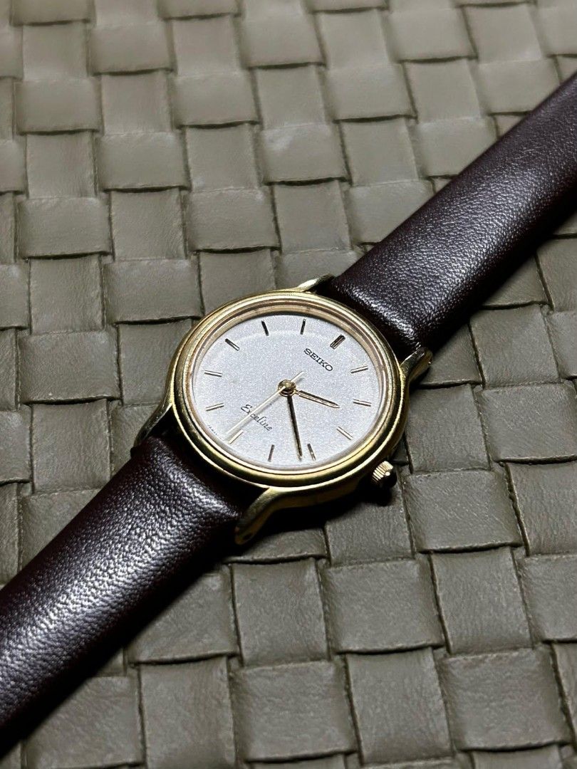 Seiko- Exceline 30microns Gold Plated (Category: Women's Watches) located in Daet. Submitted by solsticecaliber (Listing ID 1463512824, Image 2). Description: •EXCELINE Line - Seiko's premium dress line for ladies, higher tier than standard Seiko • SGP30 -30 MICRONS GOLD PLATED- thick gold plating, 30 microns, long lasting luster • SAPPHIRE CRYSTAL - original Seiko Sapphire - scratch resistant - standard for Exceline series •Stardust / Glitter Di