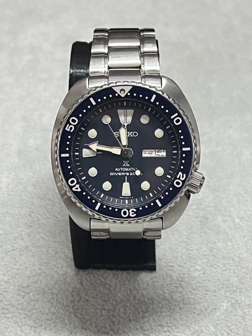 SEIKO PROSPEX TURTLE SRP773K1 (Category: Men's Watches) located in Manila. Submitted by itsmemark26 (Listing ID 1463521942, Image 1). Description: SEIKO PROSPEX TURTLE SRP773K1 BLUE DIAL PRE OWNED COMPLETE SET OUTER BOX INNER BOX MANUAL CARD TAG EXTRA LINKS 15,000 STEAL 💙 📍SAN ANDRES BUKID MANILA.